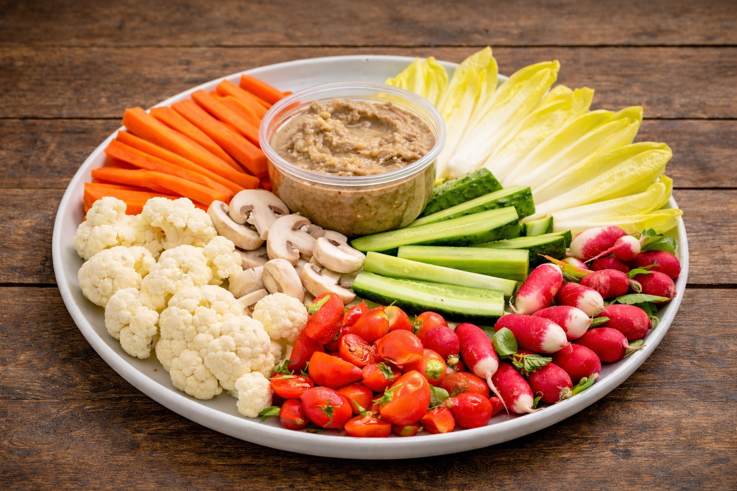 Assiette de légumes pour anchoïade (pot d'anchoïade inclus)