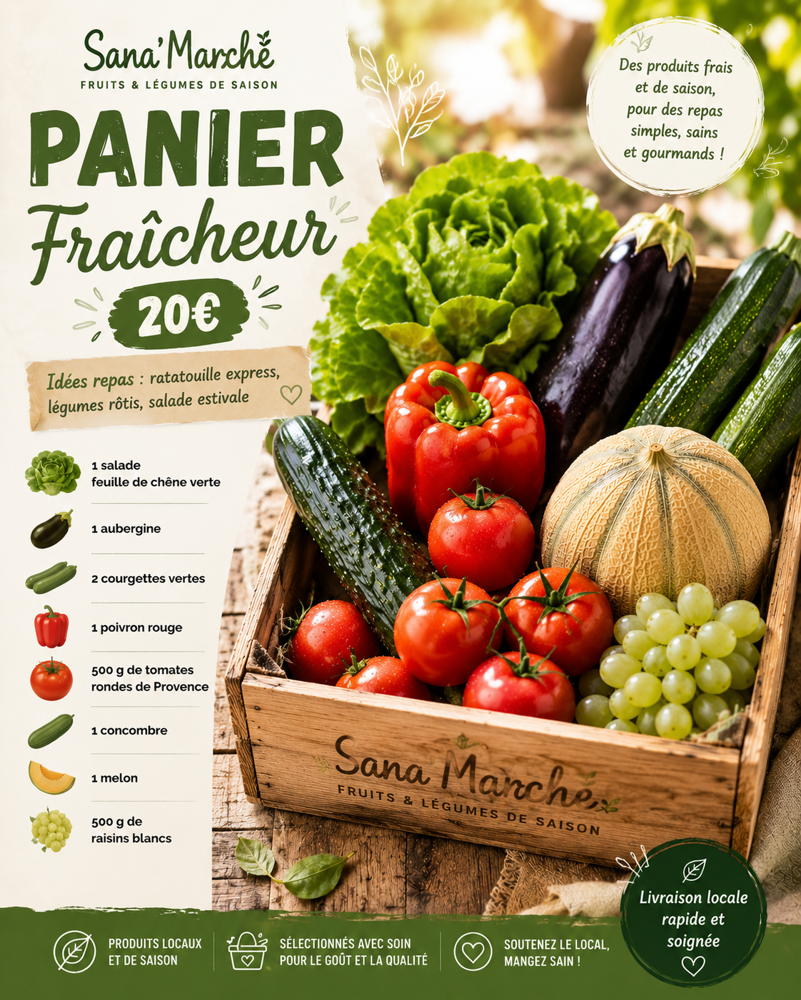 Panier fraîcheur - 20€