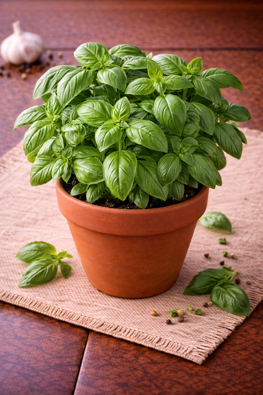 Basilic en pot