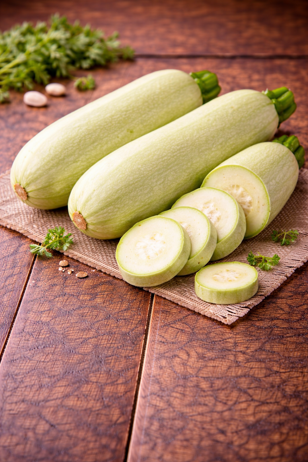Courgettes blanches