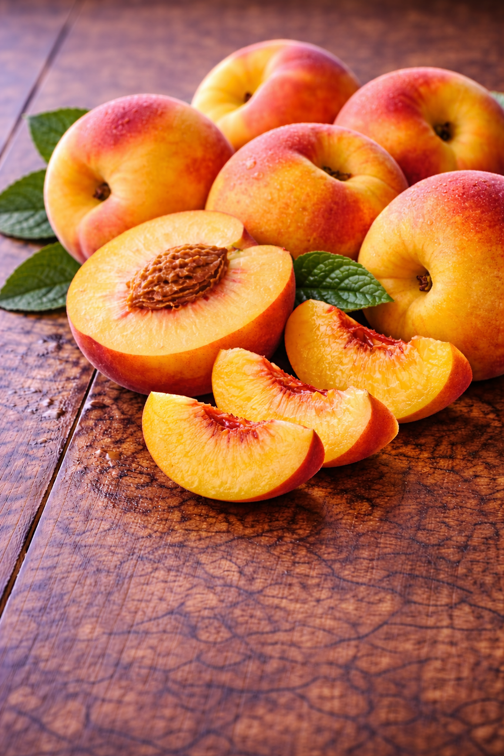 Pêches jaunes